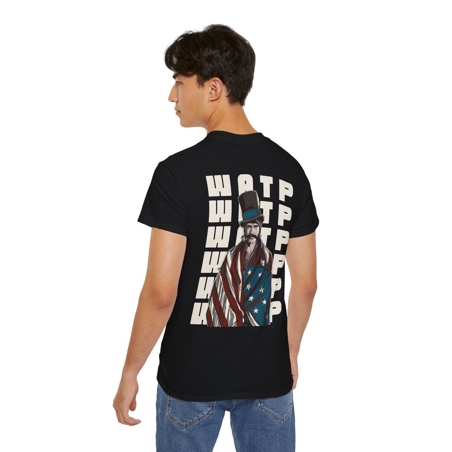 WATP Bill Cutting Back Print Cotton T-shirt