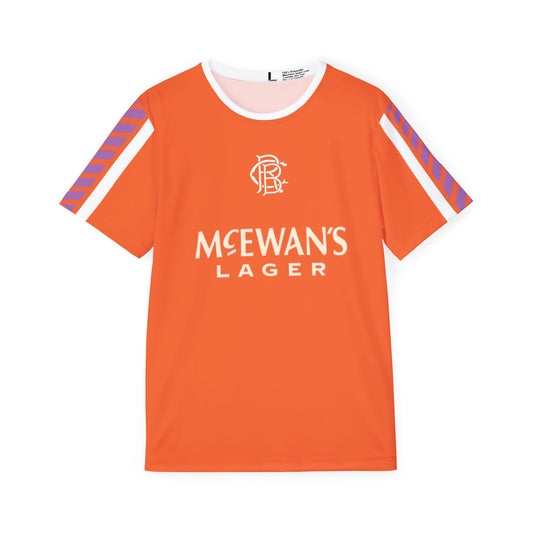 Orange McEwan's Lager Royal Blue Clothing Football Shirt