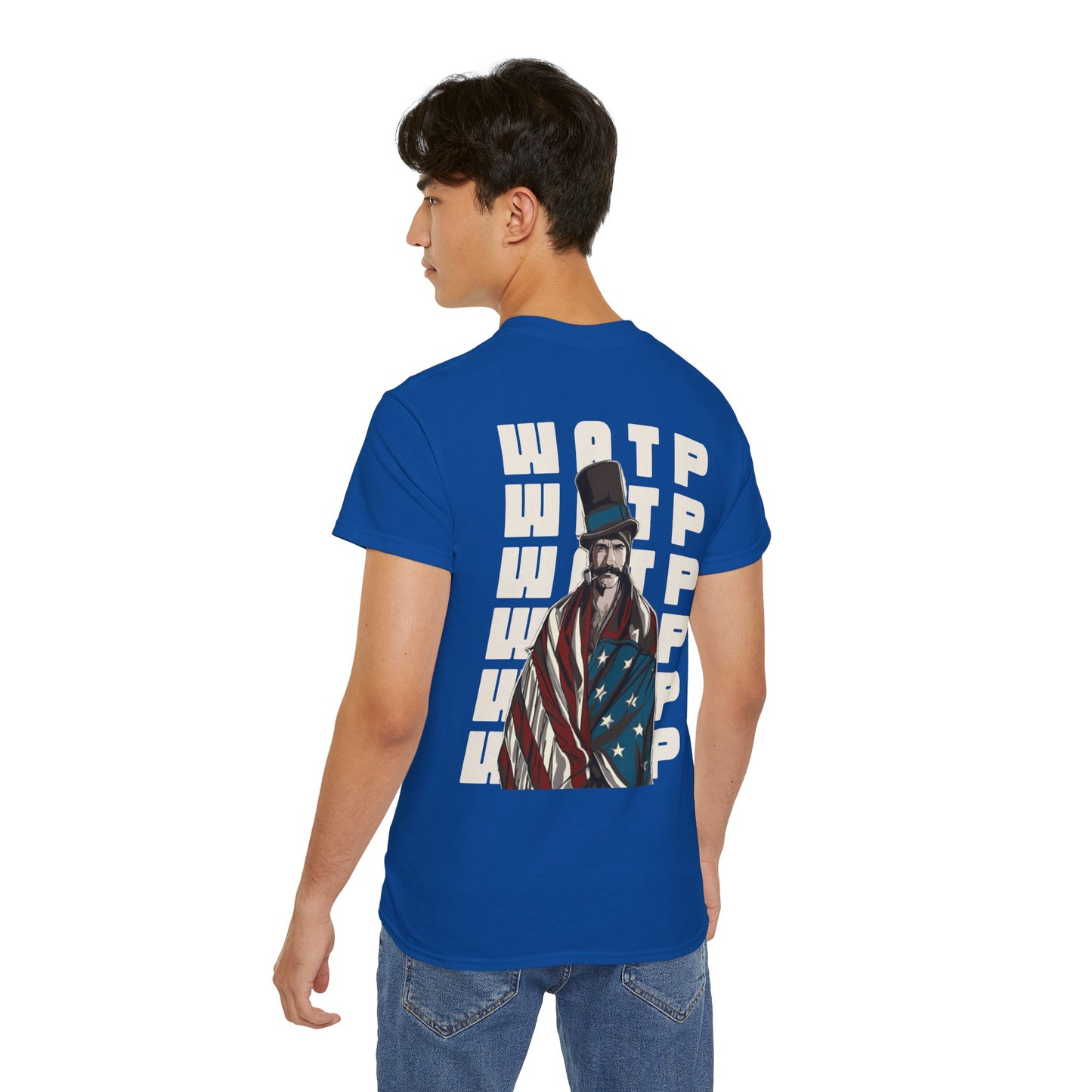 WATP Bill Cutting Back Print Cotton T-shirt