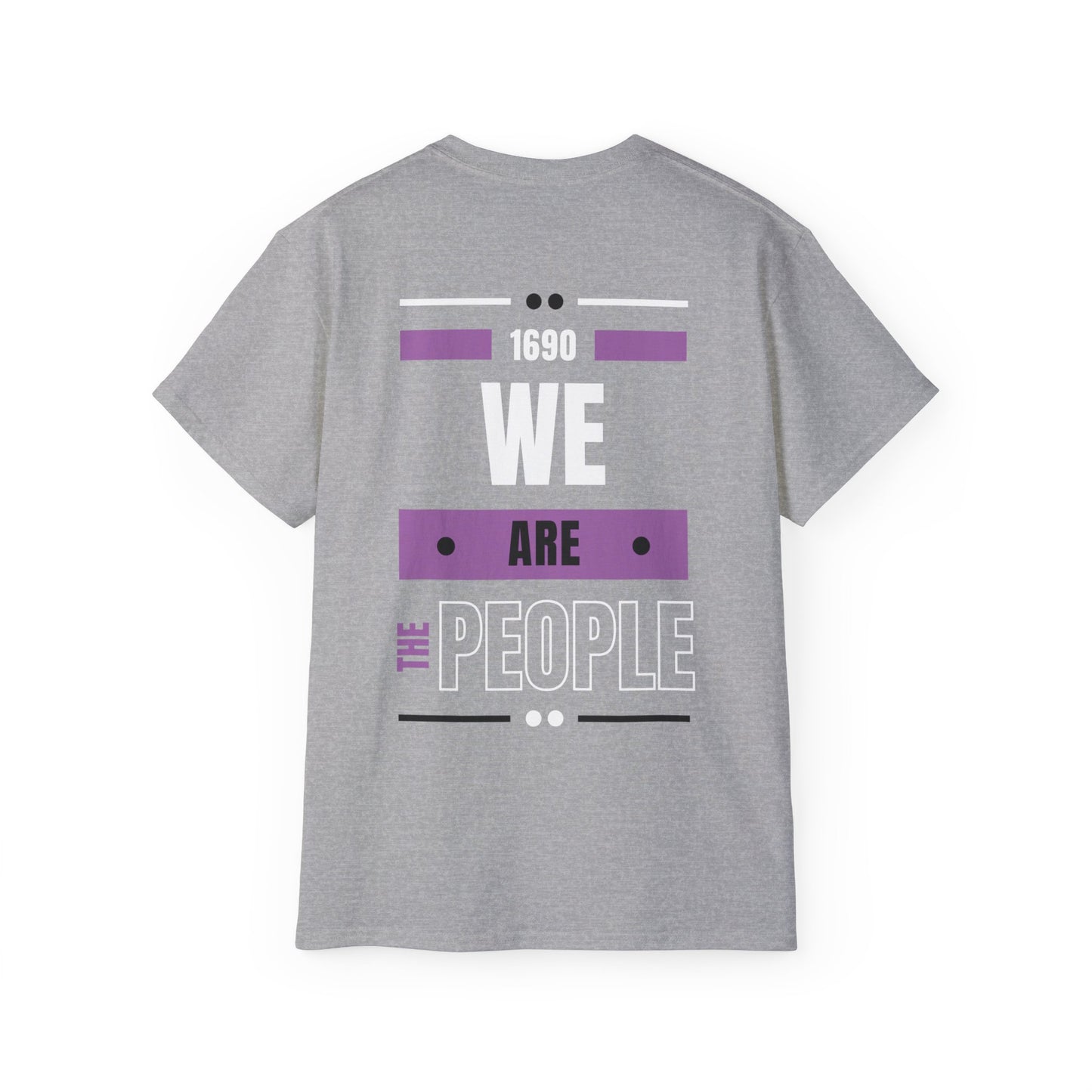 We Are The People Back Print Cotton T-shirt