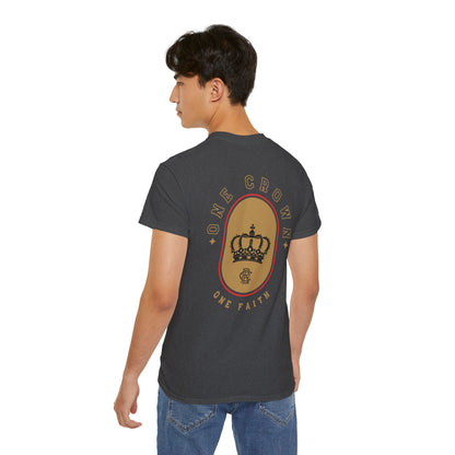 One Crown One Faith Back Print Cotton T-shirt