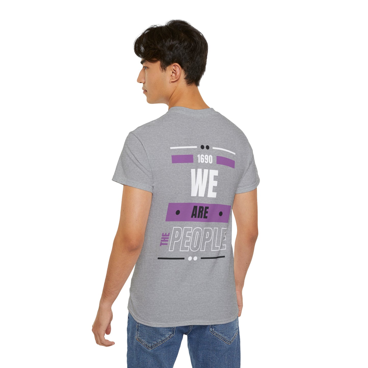 We Are The People Back Print Cotton T-shirt