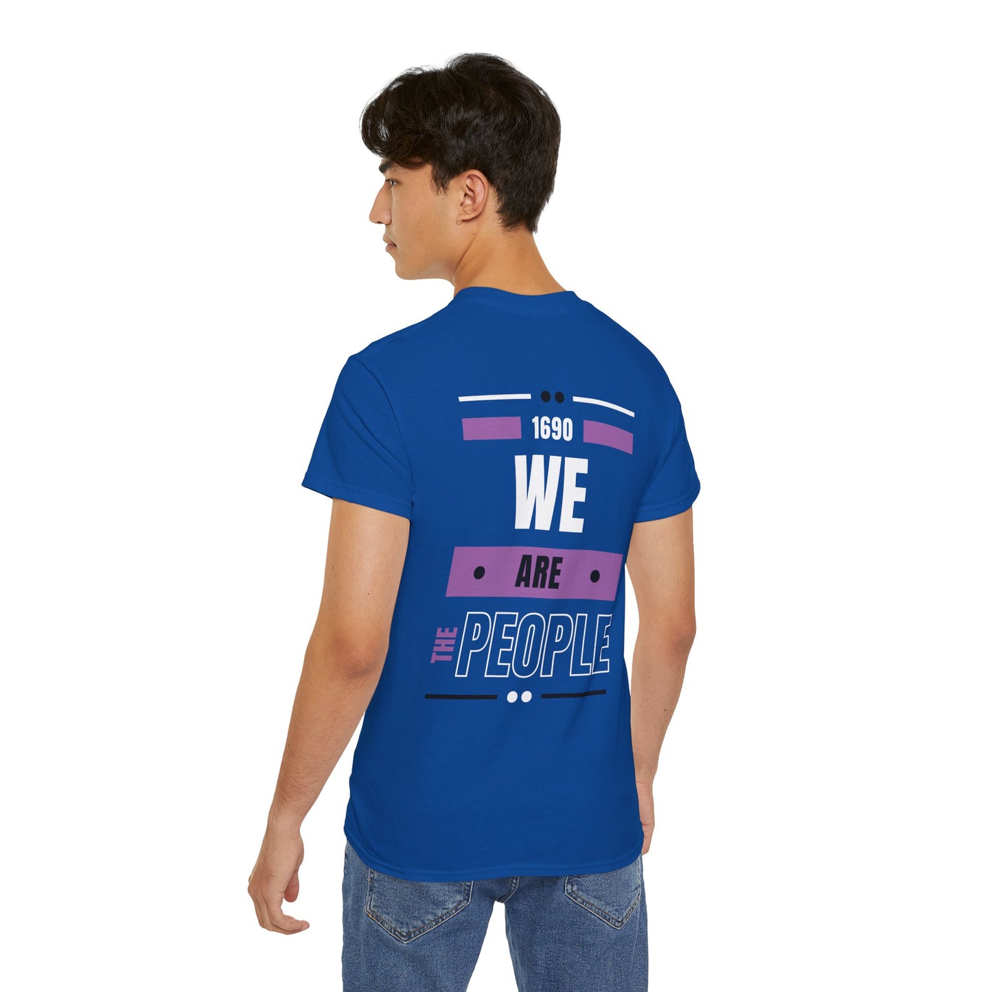 We Are The People Back Print Cotton T-shirt